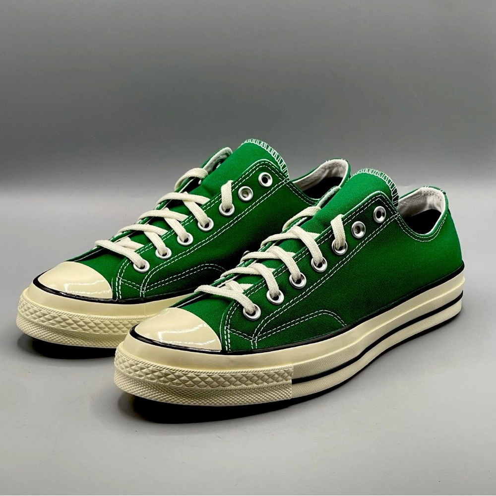 RARE CONVERSE Original Chuck Taylor 70s Amazon Green/Egret/Black Canvas Sneakers